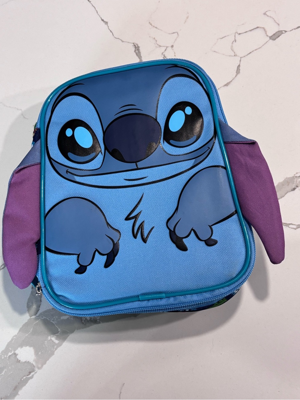 Disney Stitch Kids Lunch Bag Light Blue and Purple School Lunchbox Tote Cooler